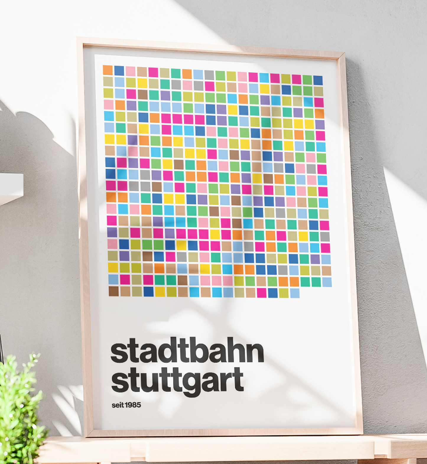 Stuttgart subway poster grid