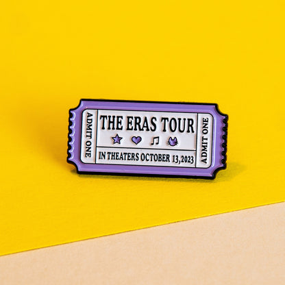 Taylor Swift "The Eras Tour" Commemorative Pin Badge - Music Enthusiast Collectible Accessory - Concert Series Memorabilia