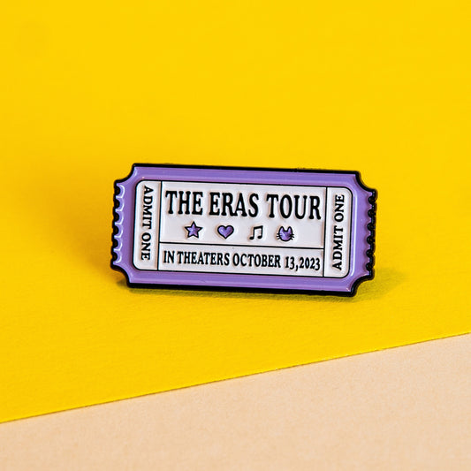 Taylor Swift "The Eras Tour" Commemorative Pin Badge - Music Enthusiast Collectible Accessory - Concert Series Memorabilia