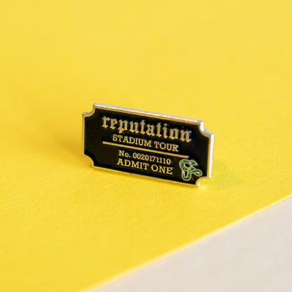 Taylor Swift Reputation Tour Inspired Enamel Pin - Swiftie Fan Collectible - Limited Edition Lapel Pin