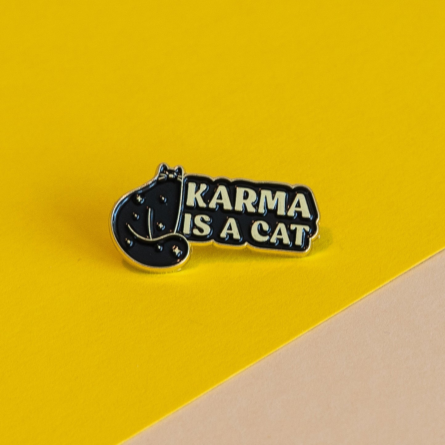 Karma is a Cat Enamel Pin - Taylor Swift Accessory, Perfect for Swifties and Cat Moms