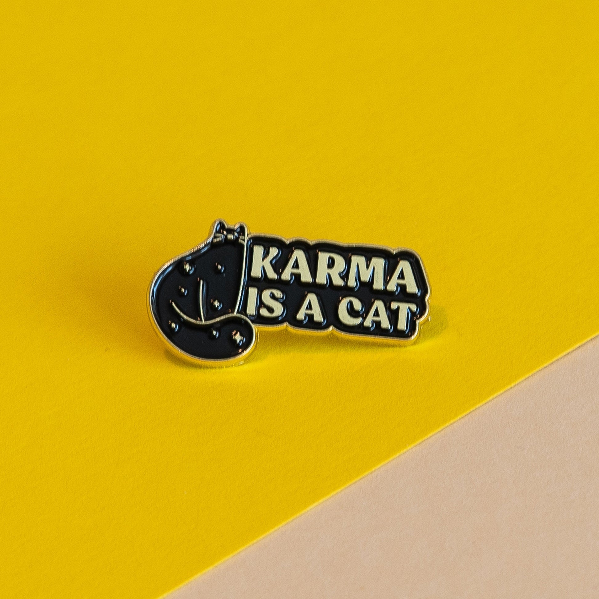 Karma is a Cat Enamel Pin - Taylor Swift Accessory, Perfect for Swifties and Cat Moms