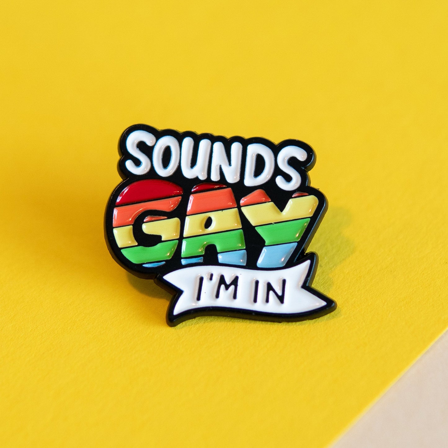 Pride Rainbow Enamel Pin - LGBTQ Support Badge
