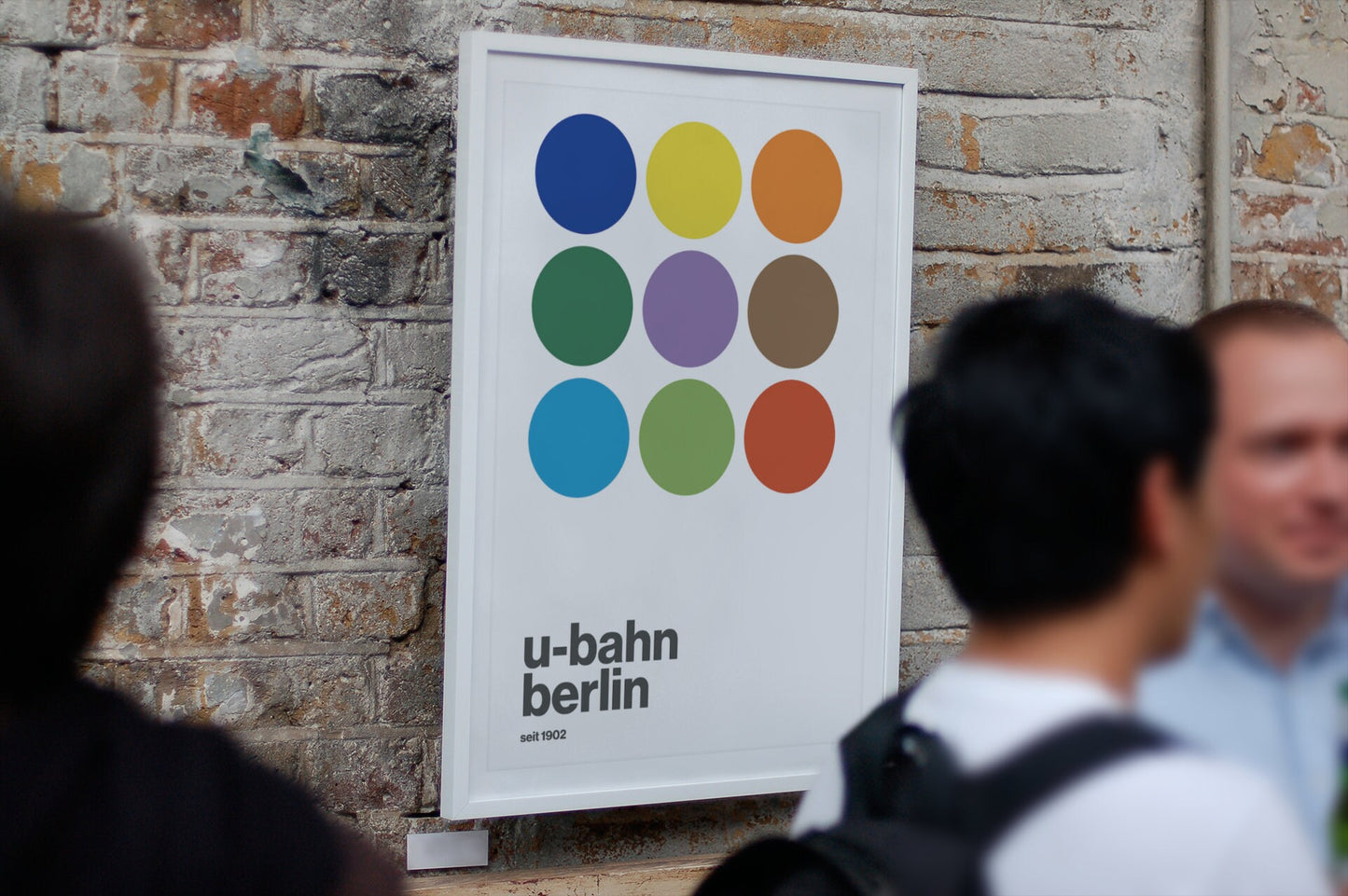 Poster Berlin U-Bahn Geschenk Einweihung Stadtbahn Minimalistisch Wanddeko Wohnzimmer Poster