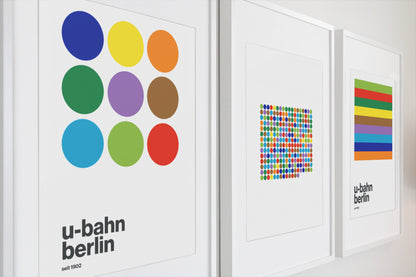 Poster Berlin U-Bahn Geschenk Einweihung Stadtbahn Minimalistisch Wanddeko Wohnzimmer Poster
